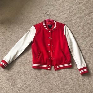 Forever 21 Red Varsity Jacket